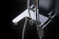 Boheme Spectre Душевая стойка: смеситель, ручной душ 5 видов струи, верхний душ 25 см, цвет: gold 458-G