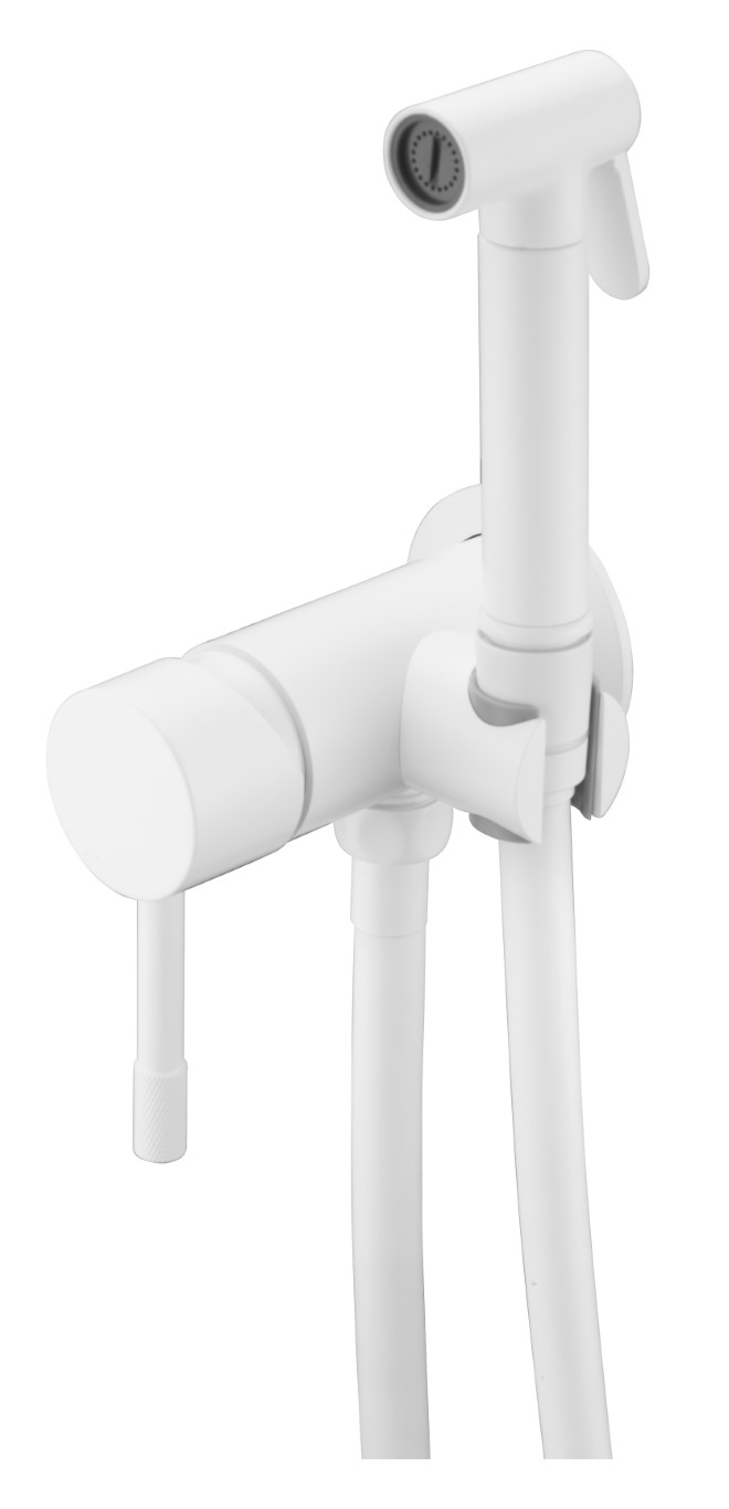 Boheme Uno Гигиенический душ со смесителем и встраиваемой частью, цвет: matt white 467-MW