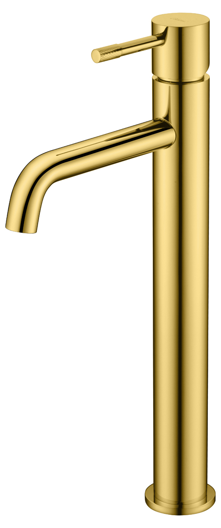 Boheme Uno Spirale Смеситель для раковины высота излива 23,5 см, без донного клапана, цвет: gold 462-G