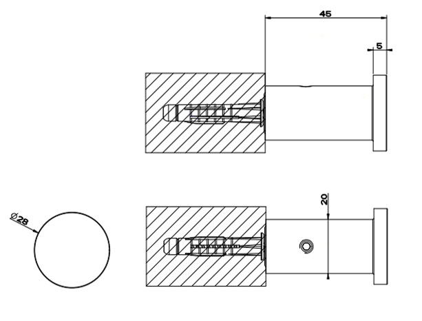 Gessi 316 Accessories Крючок для полотенец, цвет: Copper Brushed 54821#708