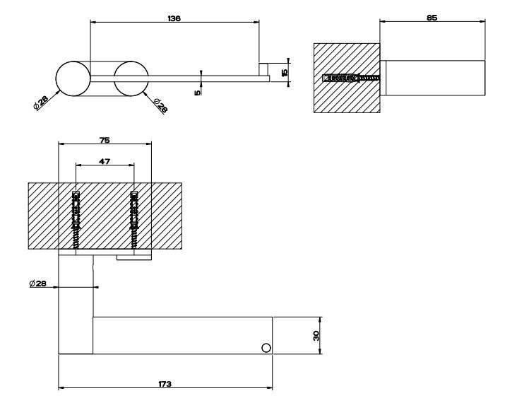 Gessi 316 Accessories Держатель туалетной бумаги, цвет: Copper Brushed 54749#708
