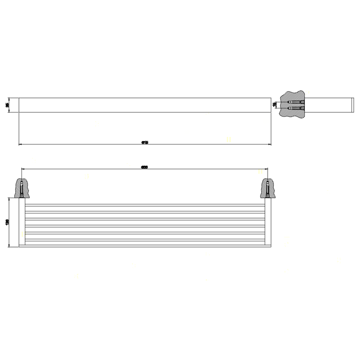 Gessi Rettangolo Полочка для душа, цвет: chrome 20949#031