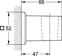 Grohe Allure Brilliant Настенный держатель без подсоединения, цвет темный графит матовый 27706AL0
