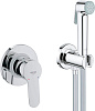 Grohe BauEdge Душ гигиенический 1 вид струи, комплект хром 124898