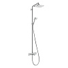 Hansgrohe Croma E Душевая стойка: термостат, излив, верхний душ 28x17 см, ручной душ, цвет: хром 27687000