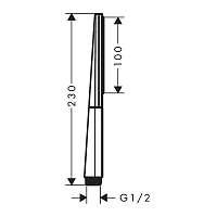 Hansgrohe Rainfinity Ручной душ "палочка" 1 вид струи, цвет: хром 26866000