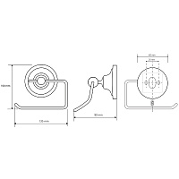 Bemeta Retro Держатель туалетной бумаги, цвет: хром 144312022