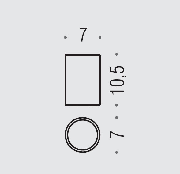 Colombo Design Plus Стакан настольный, матовое стекло, латунь, цвет: matt gold W4941.OM