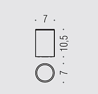 Colombo Design Plus Стакан настольный, матовое стекло, латунь, цвет: matt gold W4941.OM