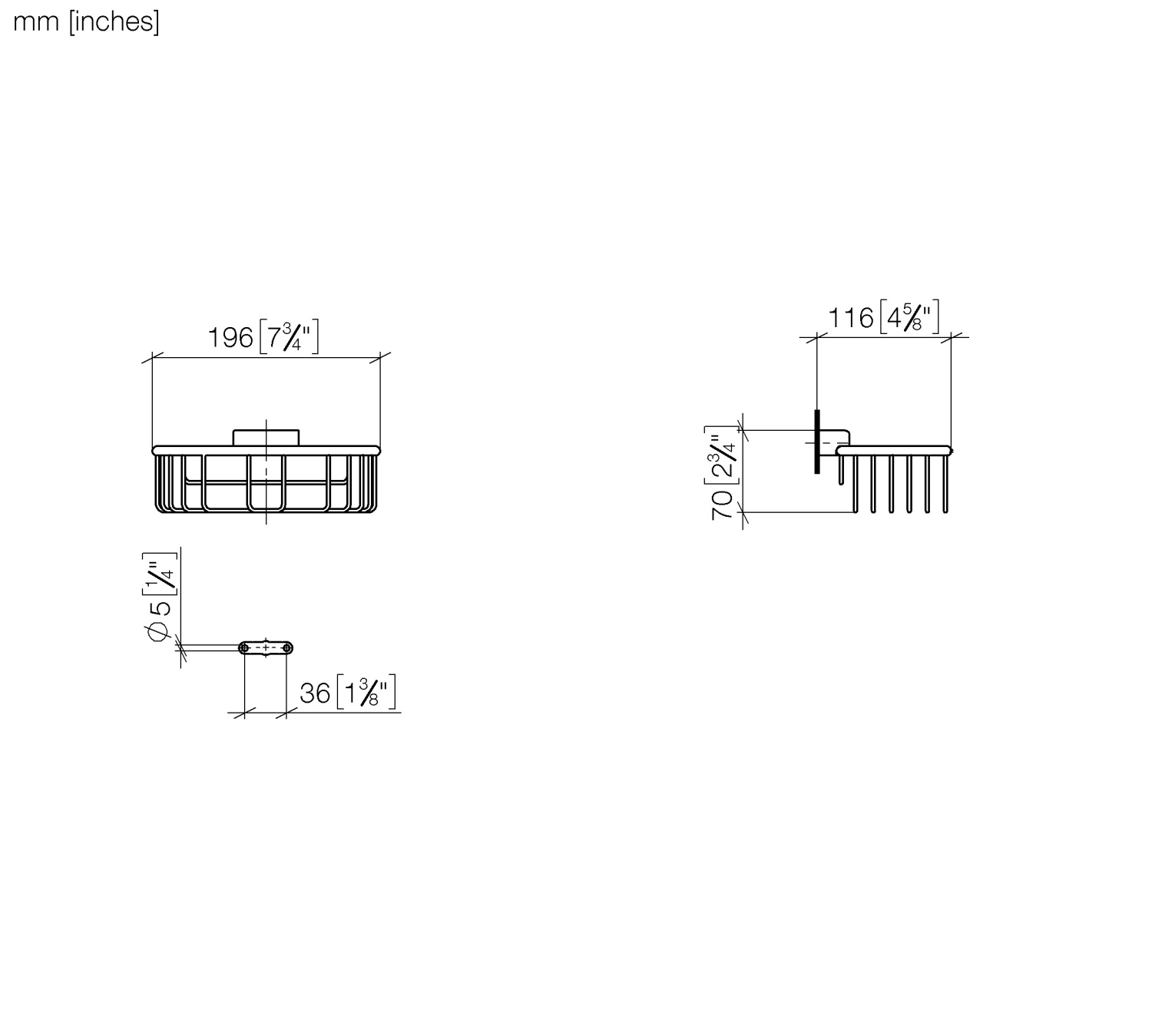 Dornbracht Полка-сетка для губок, цвет: хром 83290970-00