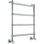 Margaroli Sole 442/TS Полотенцесушитель водяной для ГВС 52,5х71h (int 46), нижнее, цвет: chrome 442TS4604CR