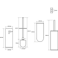 Bemeta Neo Ерш подвесной, цвет: нержавеющая сталь 102313069