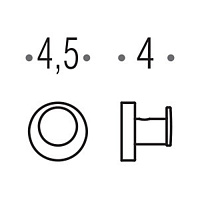 Colombo Design Plus Крючок для полотенец, цвет: matt black W4917.NM