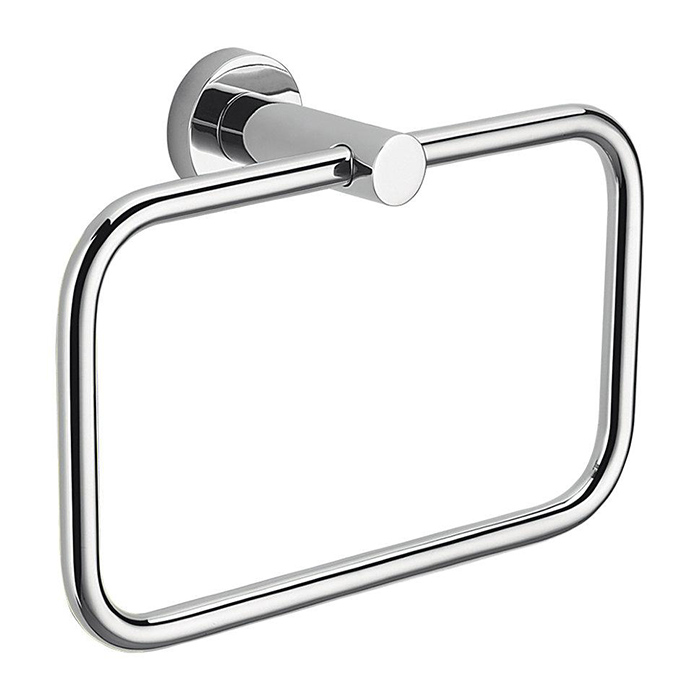 Colombo Design Plus Полотенцедержатель-кольцо 21 см, подвесной, цвет: stainless steel W4931.HPS1