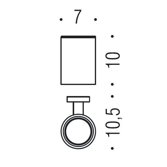 Colombo Design Plus Стакан для зубных щеток подвесной, латунный, цвет: stainless steel W4902.HPS1