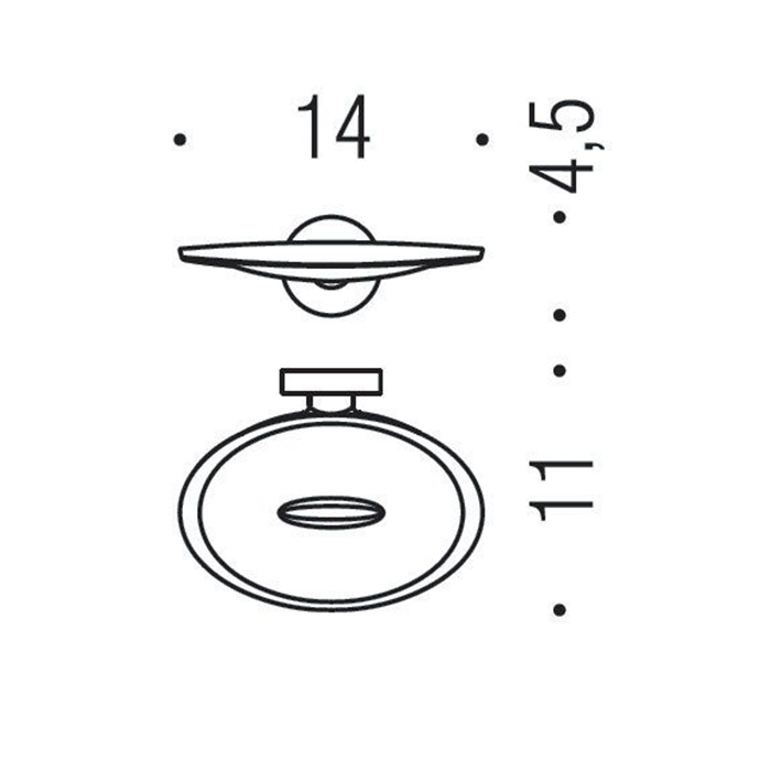 Colombo Design Plus Мыльница подвесная, латунь, цвет: stainless steel W4901.HPS1
