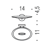 Colombo Design Plus Мыльница подвесная, латунь, цвет: stainless steel W4901.HPS1