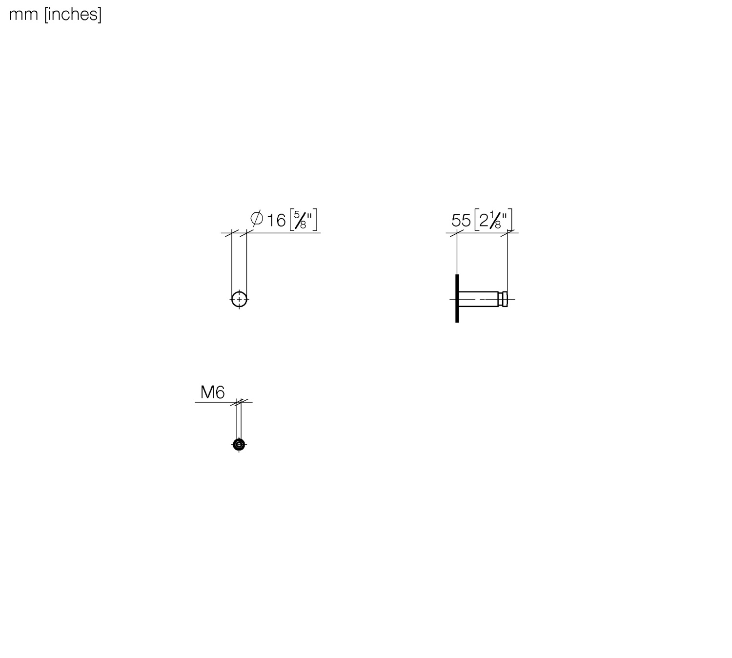 Dornbracht Крючок, цвет: черный матовый 83251220-33