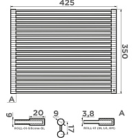 Omoikiri ROLL-01-LG Ролл-мат нержавеющая сталь;силикон
 цвет: светлое золото 4997001