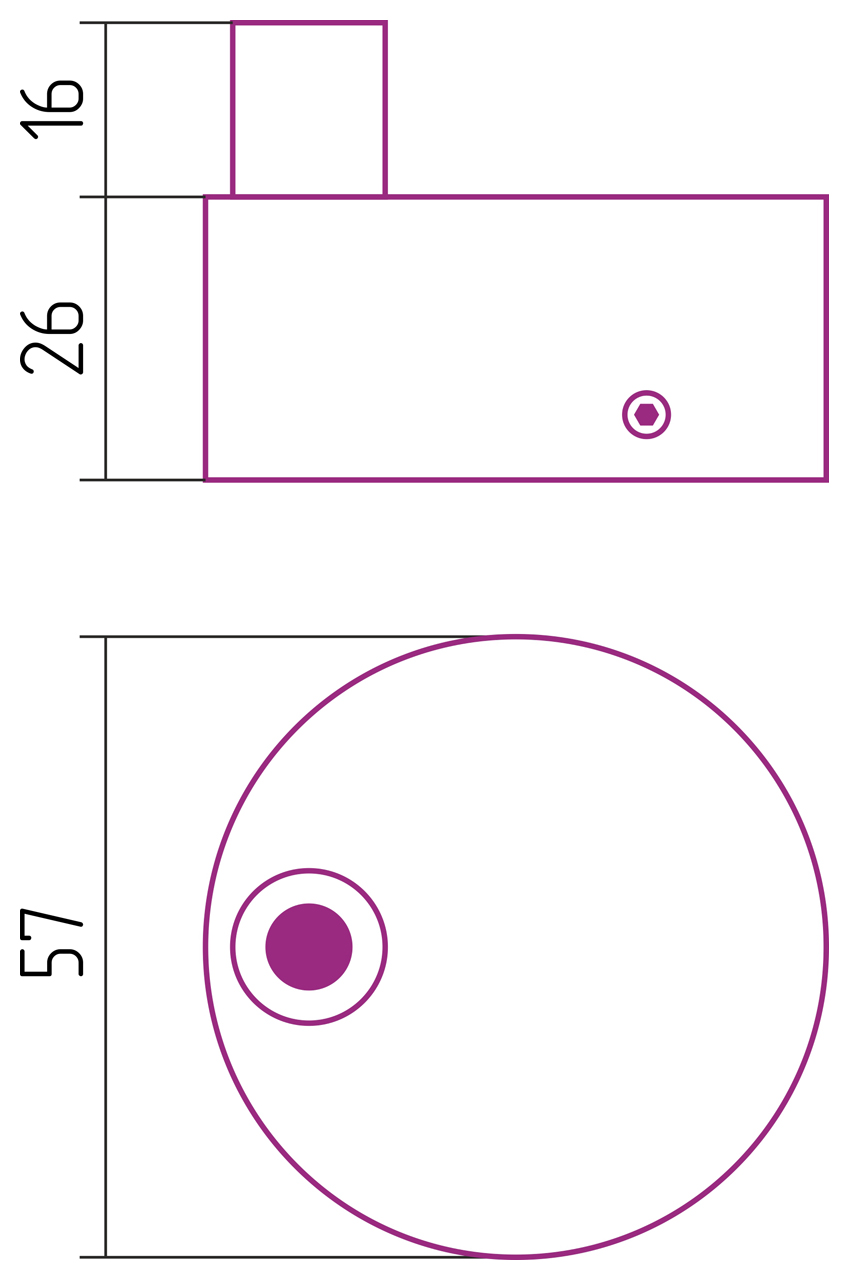 Сунержа Профи Короб скрытого подключения для полотенцесушителей, цвет: без покрытия 00-1602-0003