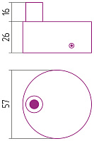 Сунержа Профи Короб скрытого подключения для полотенцесушителей, цвет: без покрытия 00-1602-0003