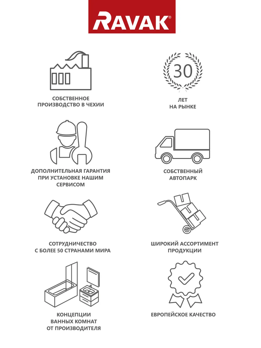 Ravak Domino Ванна акриловая встраиваемая 150x70 см, без ножек, цвет: белый C641000000