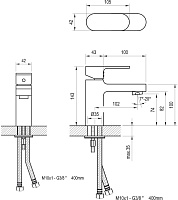 Ravak Chrome Смеситель для раковины, без донного клапана, длина излива 10,2 см, цвет: хром X070041