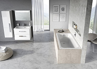 Ravak Chrome Slim Ванна акриловая встраиваемая 170x75 см, без ножек, цвет: белый C741300000