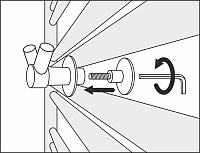 Сунержа Виктория Крючок двойной подвесной для полотенцесушителя, цвет: матовый черный 31-2010-0002