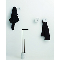 Bertocci Carrarino Крючок d11х8 см, цвет белый мрамор/хром 124 4711 0000