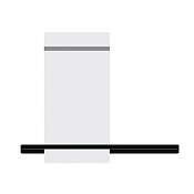 Bertocci Fly Рейлинг 96 см, для полотенец/зеркала/аксессуаров, цвет: черный матовый 149 1516 0800