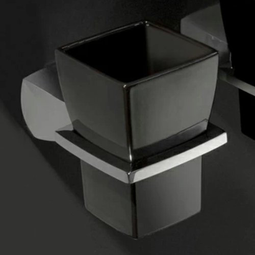 Bertocci Grace Стакан для зубных щеток, без держателя, цвет: черный 142 7797 0000