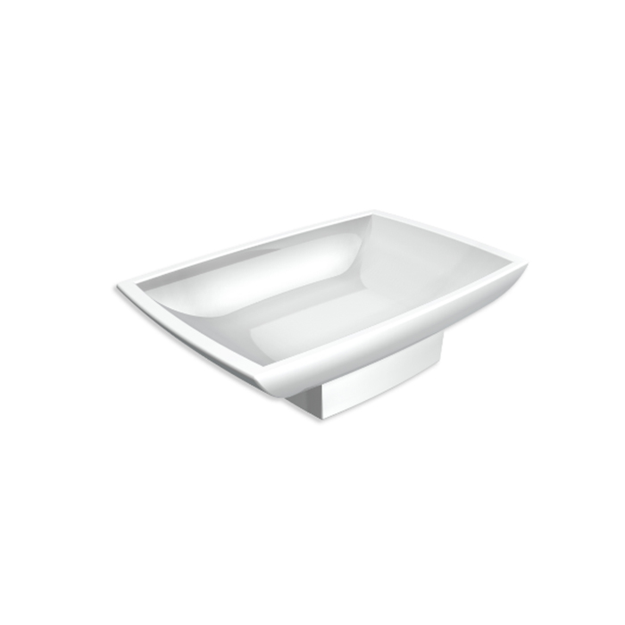 Bertocci Grace Мыльница с керамической чашей, подвесная, цвет: белый 142 7701 0000