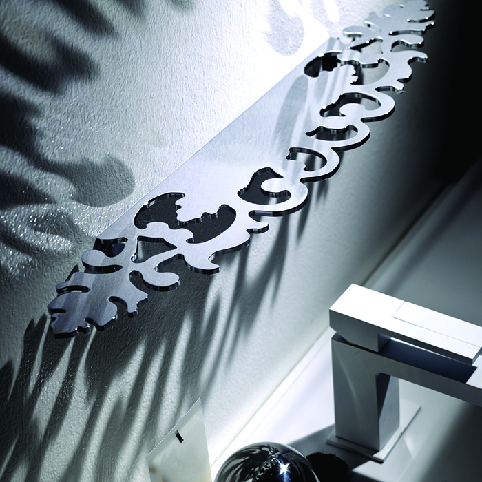 Bertocci Grimilde Полка подвесная 40х10 см, цвет хром 119 9006 0000