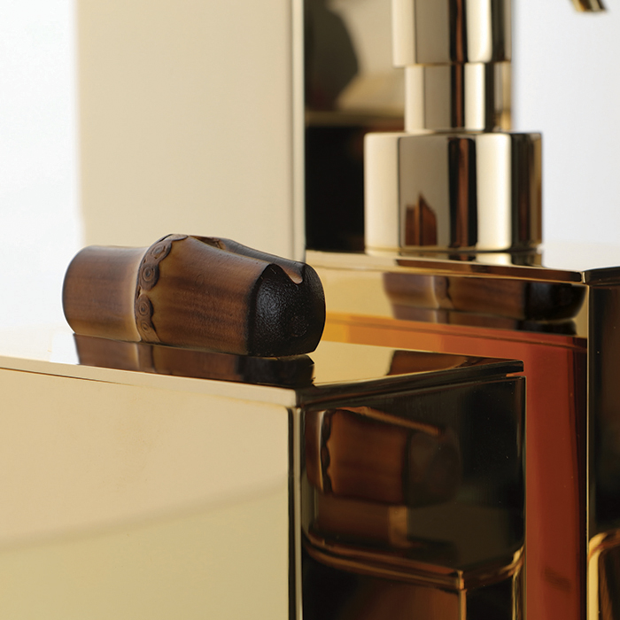 Bertocci Guccio Стакан для зубных щеток настольный, латунный, цвет: золото 126 4914 5000