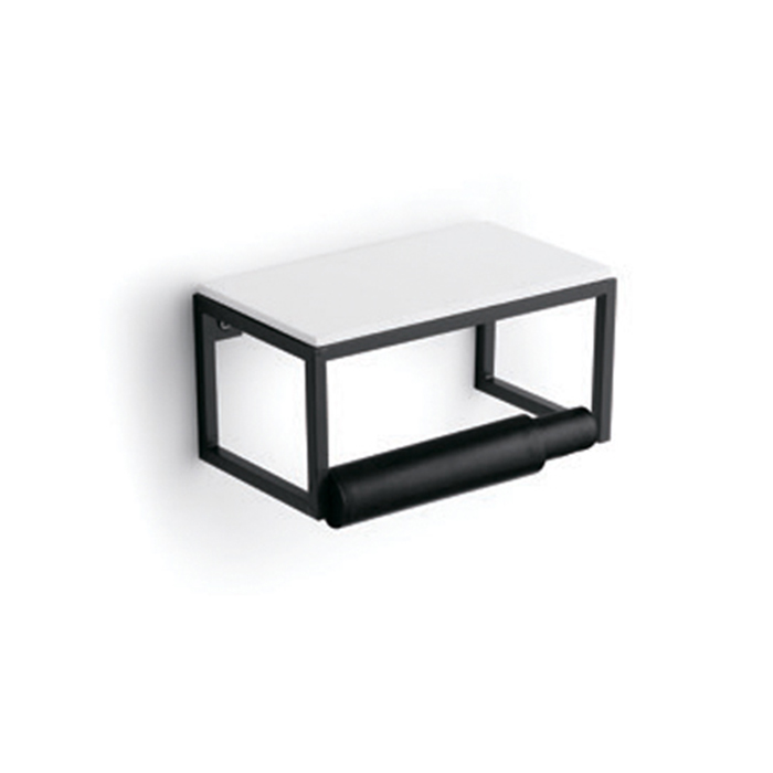 Bertocci Officina 02 Бумагодержатель, цвет: черный матовый/белый 114 4503 0800