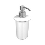 Bertocci Scacco Дозатор для жидкого мыла подвесной, керамическая колба, цвет: хром 100 1128 0000