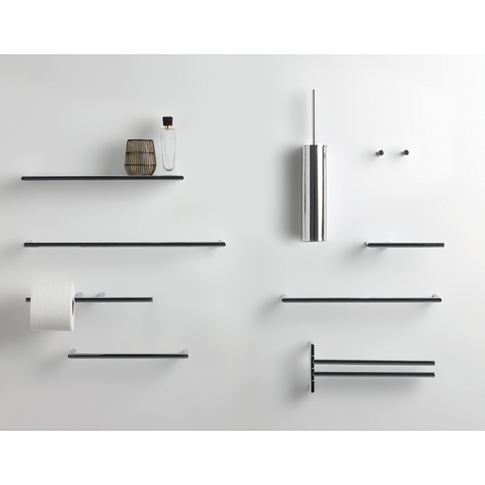 Bertocci Trecento Бумагодержатель без крышки, правый, цвет черный матовый 125 4804 0800