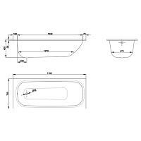 Bette Form Ванна стальная встраиваемая 170x70 см, цвет: белый 2945-000