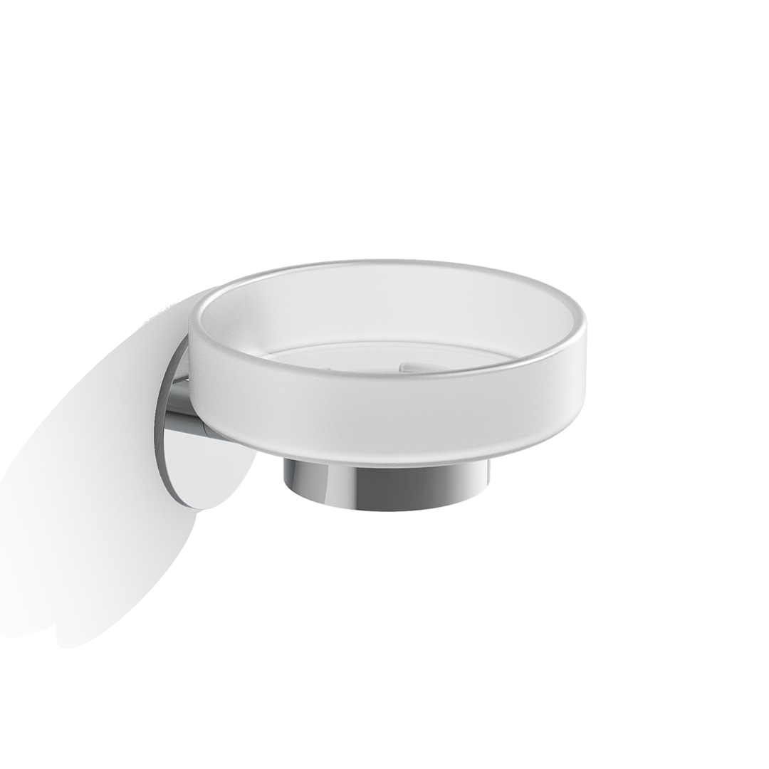 Decor Walther Basic Мыльница со стеклянной чашей, подвесная, цвет: хром 0536000