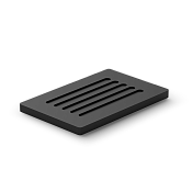 Decor Walther DW 900 Мыльница настольная, цвет: черный матовый 0859460