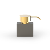 Decor Walther New Century Дозатор для жидкого мыла, настольный, латунь, цвет: золото/темная бронза 0860641