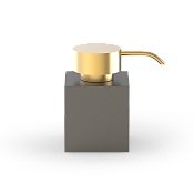 Decor Walther New Century Дозатор для жидкого мыла, настольный, латунь, цвет: золото/темная бронза 0860741