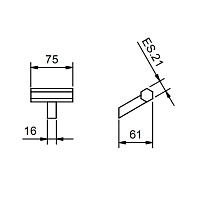 Fantini Venezia Крючок, цвет: золото плюс 94 01 7808