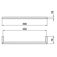 Fantini Young Полотенцедержатель 45 см, цвет: хром 96 02 7611