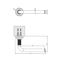 Gessi Venti20 Держатель туалетной бумаги, без крышки, цвет: chrome 65455#031