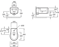 Биде подвесное Jacob Delafon Viragio E4774 E4774-00