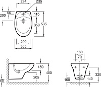 Биде подвесное Jacob Delafon Patio E4189 E4189-00