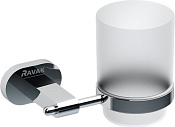 Ravak Chrome CR 210.00 Стакан подвесной с держателем, стеклянный матовый цвет: хром X07P188