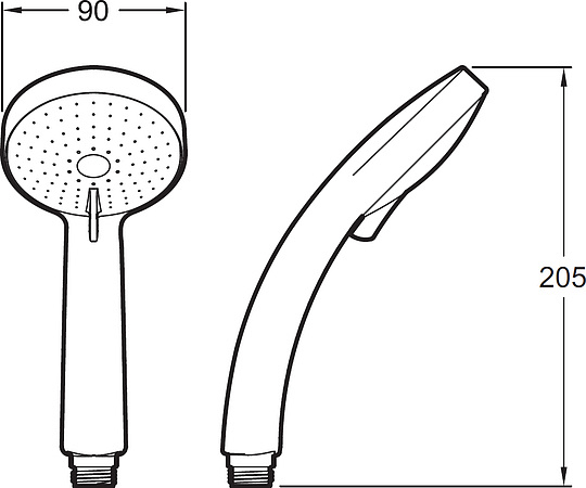 Душевая лейка Jacob Delafon Citrus E12902-CP